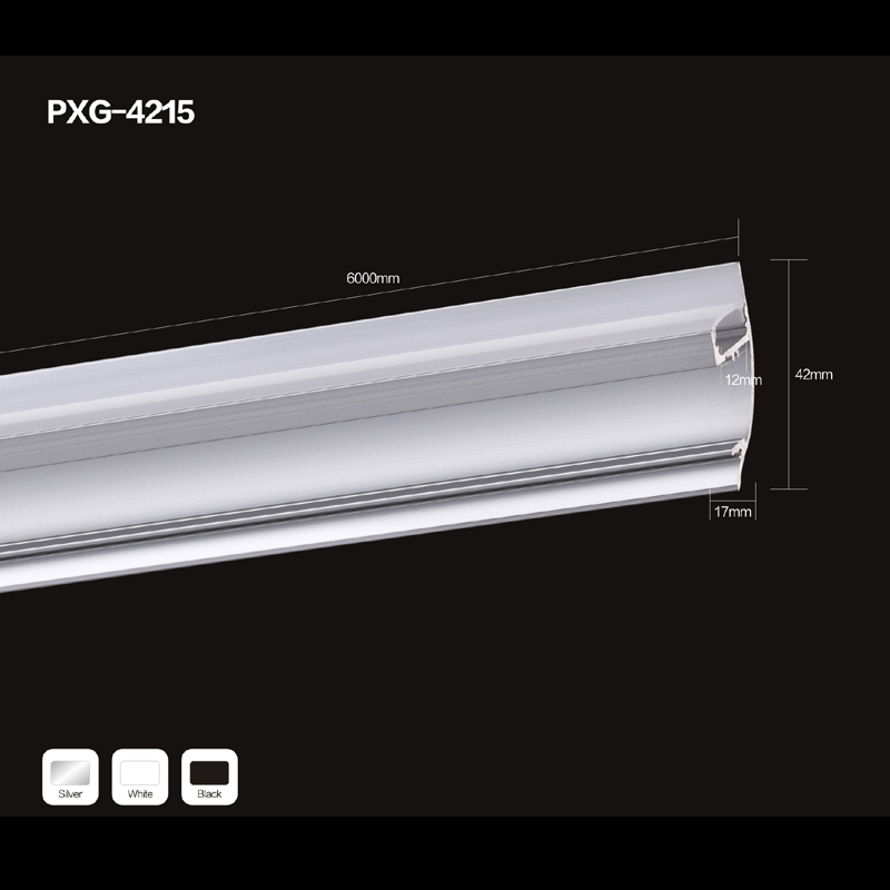 การอัดขึ้นรูปอลูมิเนียมอุตสาหกรรมอลูมิเนียมรายละเอียดสำหรับแถบ LED อัด