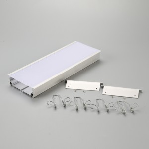 การอัดขึ้นรูปอลูมิเนียม LED พร้อมช่องอลูมิเนียมฝาครอบตัวกระจายแสงสำหรับแถบ LED