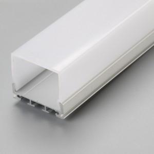 โปรไฟล์อลูมิเนียม LED พร้อมฝาปิดท้ายพีซีและคลิปยึดสำหรับแถบ LED