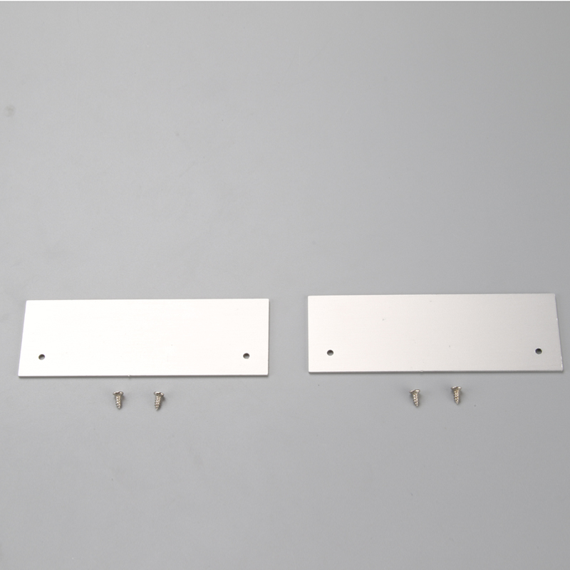 โปรไฟล์อะลูมิเนียม LED พร้อม PC diffuser ทรงแบนสำหรับ LED แถบ